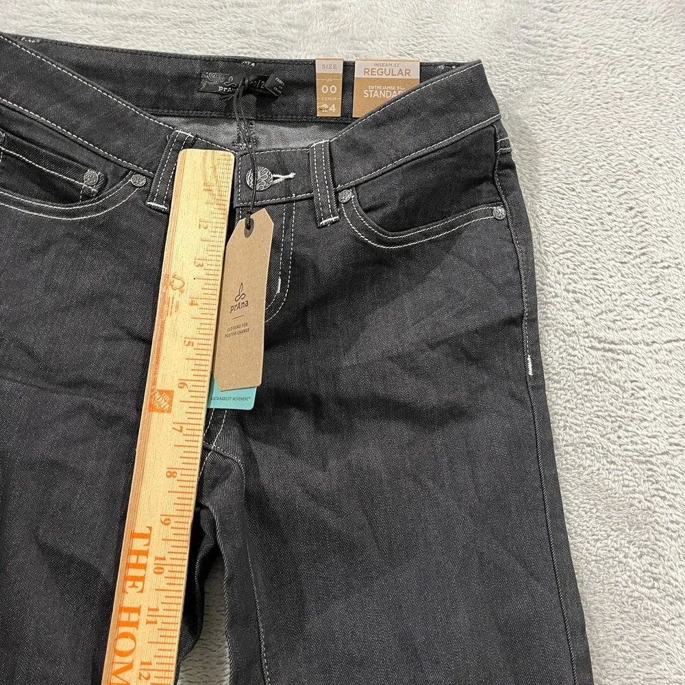 prAna Kayla High Rise Jeans Denim Solid Women's 00 24 Stretch 32